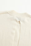 SWAYING/KNIT Silk Cashmere Back Hollow Vest SW24SS1T12 White PS75